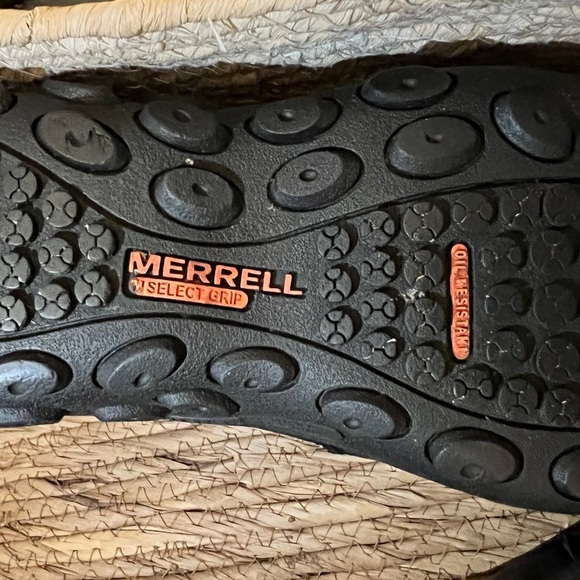 Merrell Midnight Dual Density Moccasin Black Leather Slip On Shoe - Picture 10 of 16